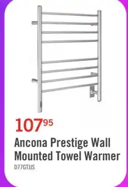 The Brick Ancona Prestige 8-Bar Wall Mounted Towel Warmer with Integrated On-Board Timer - AN-5326 offer