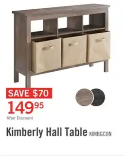 The Brick Kimberly 47.25 Hall Table with Three Baskets - Beige offer