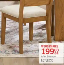 The Brick Lotus Dining Chair with Polyester Fabric, Wood, Slat-back - Natural offer