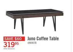 The Brick Juno 48 Modern Coffee Table with Sintered Stone Top - Black offer
