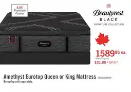 The Brick Beautyrest Black Signature Amethyst Eurotop Queen Mattress offer