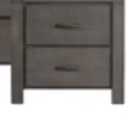 The Brick Koda Bedside 2-Drawer Nightstand, 23.7W x 23.7H, Acacia Wood - Grey offer