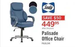 The Brick Sealy Palisade 28 Adjustable Ergonomic Office Chair - Blue offer
