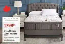 The Brick Stearns & Foster Crystal Palace Queen Mattress offer