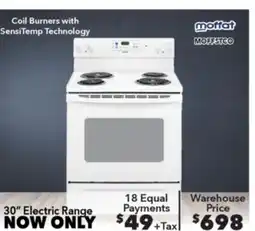 Surplus Furniture 30 Electric Range offer