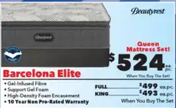 Surplus Furniture Barcelona Elite Medium Pillow Top Queen Set offer