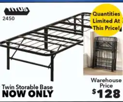 Surplus Furniture Twin 39' Metal Storable Base offer