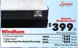 Surplus Furniture Windham Queen Mattress Set offer
