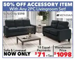 Surplus Furniture Cindy Rosie Smoke Sofa/Loveseat Set offer