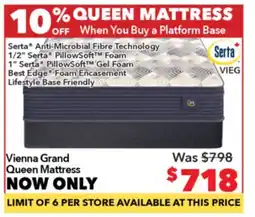 Surplus Furniture Vienna Grand Queen Mattress offer