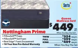 Surplus Furniture Nottingham Prime Tight Top Firm Queen Set W/ 2 Split Boxes offer