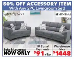 Surplus Furniture Galt Granite Sofa & Loveseat Set offer