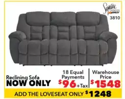 Surplus Furniture Foreside Charcoal Motion Sofa offer