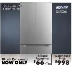 Surplus Furniture 18 cu ft Refrigerator offer