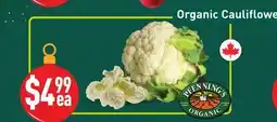 Healthy Planet Organic Cauliflower offer