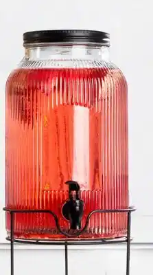 Stokes Glass Beverage Dispenser with Tray offer