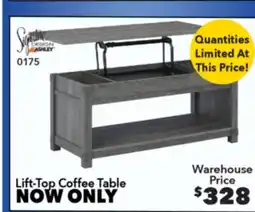 Surplus Furniture Freedan Grey Lift Top Coffee Table offer