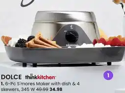 Stokes 6-Pc S'mores Maker with dish & 4 skewers, 345 W offer