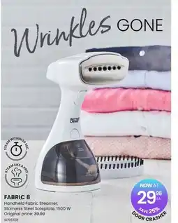 Stokes FABRIC 8 Handheld Fabric Steamer, Stainless Steel Soleplate, 1500 W offer