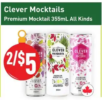 Healthy Planet Clever Mocktails offer