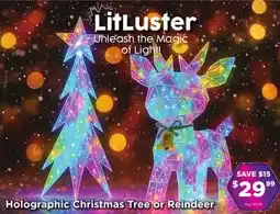 Showcase Holographic Christmas Tree or Reindeer offer