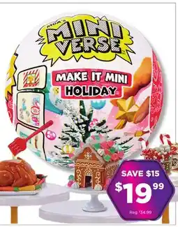 Showcase MGA's MINIVERSE MAKE IT MINI HOLIDAY offer