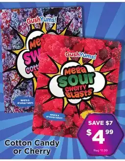 Showcase GushYums! Mega sour Cherry Blasts offer