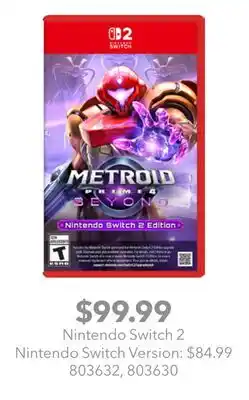 GameStop Nintendo Switch 2 Metroid Prime 4 Beyond offer
