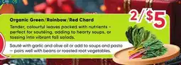 Healthy Planet Organic Green/Rainbow/Red Chard offer