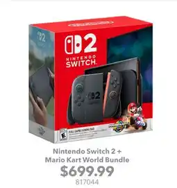GameStop Nintendo Switch 2 + Mario Kart World Bundle offer