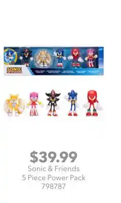 GameStop Sonic & Friends 5 Piece Power Pack offer