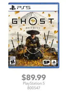 GameStop PlayStation 5 Ghost of Yotei offer