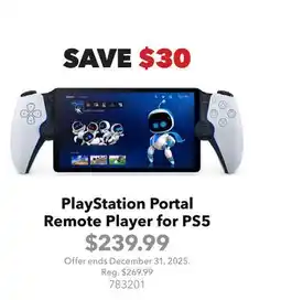 GameStop PlayStation Portal Remote Player for PS5 offer
