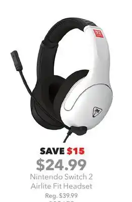 GameStop Nintendo Switch 2 Airlite Fit Headset offer