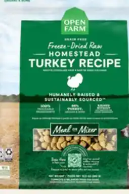 Petvalu Open Farm Homestead Turkey Recipe Freeze Dried Raw Dog Food offer