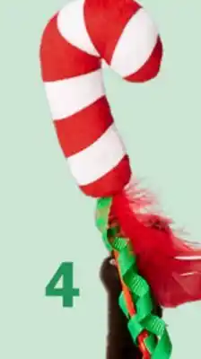 Petvalu Bailey & Bella Celebrates Santa & Candy Cane Teaser Wand Holiday Cat Toy Set offer