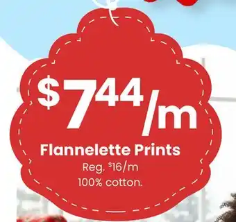 Fabricland Flannelette Prints offer