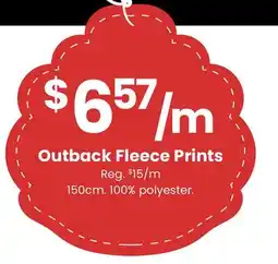 Fabricland Outback Fleece Prints offer