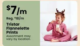 Fabricland Tristar Flannelette Prints offer