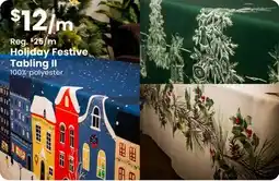 Fabricland Holiday Festive Tabling offer