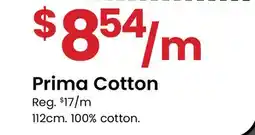 Fabricland Prima Cotton offer