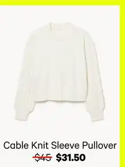 Joe Fresh Cable Knit Sleeve Pullover offer
