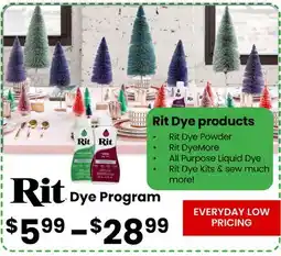 Fabricland Rit Dye Products offer