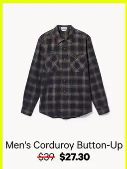 Joe Fresh Men's Corduroy Button-Up offer