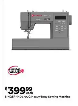Michaels SINGER HD6700C Heavy-Duty Sewing machine offer