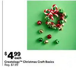 Michaels Creatology Christmas Craft Basics offer