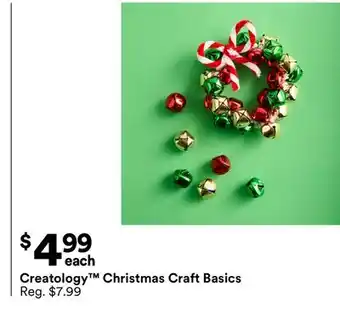 Michaels Creatology Christmas Craft Basics offer