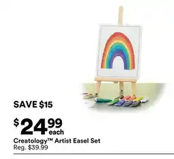 Michaels Creatology Artist Easel Set offer