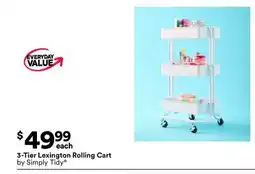 Michaels 3-Tier Lexington Rolling Cart by offer