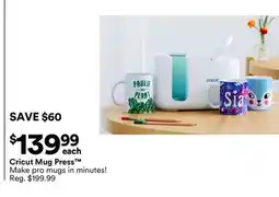 Michaels Cricut mug Press offer